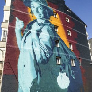 Peregrina do camiño de inverno